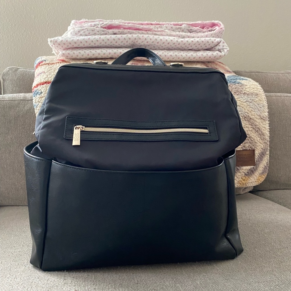 Beis Diaper Backpack in Black